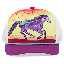 Sunday Afternoons Unisex-Child Kids Artist Series Cooling Truckers, Horse Feather, Medium/Large