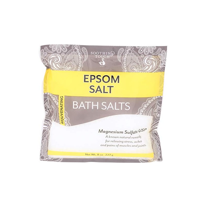 Soothing Touch Epsom Salts Pouch, Unscented, 8 Ounce