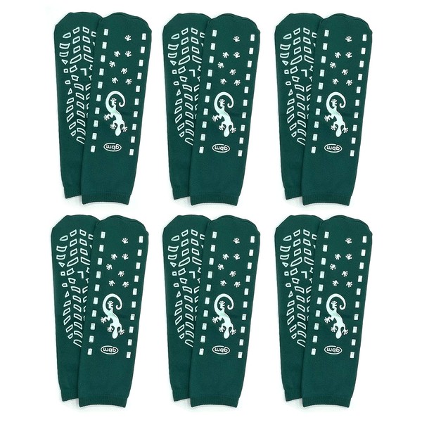 GBM Geckos - Plush Double Tread Non-Slip Safety Socks 6-Pack