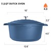 INSETFY Large Dutch Oven Pot with Lid-7.5QT Cast Aluminum Oven