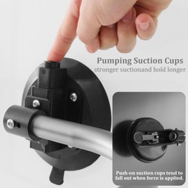 Kayak Roller, Kayak Load Assist with Heavy Duty Pumping Suction Cup, Kayak Roof Roller Loader Mount for Car SUV, Two Adjustable Angle Mounted