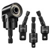 GRENPRO Flexible Drill Bit Extension Set 4PCS 1/4-1/2 Inch Socket