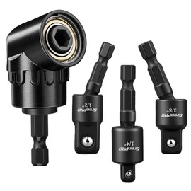 GRENPRO Flexible Drill Bit Extension Set 4PCS 1/4-1/2 Inch Socket Adapters