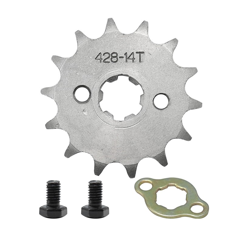 Saihisday 428 Chain Sprocket 14T 17mm Front Engine Sprocket Compatible