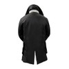 Tom Dark Knight Rises Bane Fur Shearling Black Trench Leather