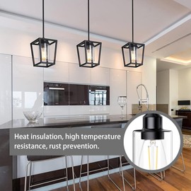 Sgphrzlt 4 PCS Metal Light Shade Ring, Light Socket Shade Collar Ring for Medium-Base Ceramic Sockets, Lock E26 E27 Ceramic/Porcelain Socket with Thread Diameter 1-1/2 Inches, White