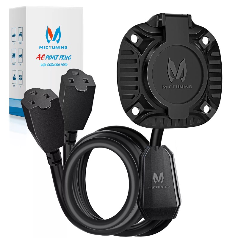MICTUNING 20" Cord For Boat Trucks Trailer 15 Amp AC
