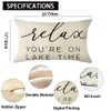 Ogiselestyle Relax You're on Lake Time Throw Pillow Cover, 12