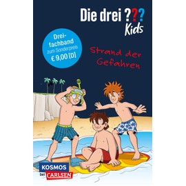 Die drei ??? Kids: Strand der Gefahren. Dreifachband. (Enthält die Bände: Achtung, Strandräuber!, Insel der Haie, Surfstrand in Gefahr)