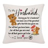 Hardeson To My Husband Birthday Gifts, Cushion Covers Gifts for