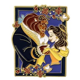 Beauty and the Beast, Beast and Belle Dancing Enamel Pin, Regular, Alloy ZInc, no gemstone