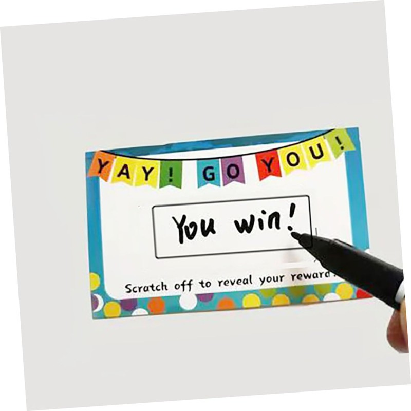 DOITOOL 50sheets DIY Scratch Off Cards for Party Surprises Create