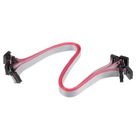 sourcing map IDC 12 Pins Connectors Flat Ribbon Cable Female 30 cm 2 mm Distance Pack of 5