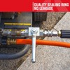 High Pressure Washer Ball Valve Kit 3/8 Male Plug Female