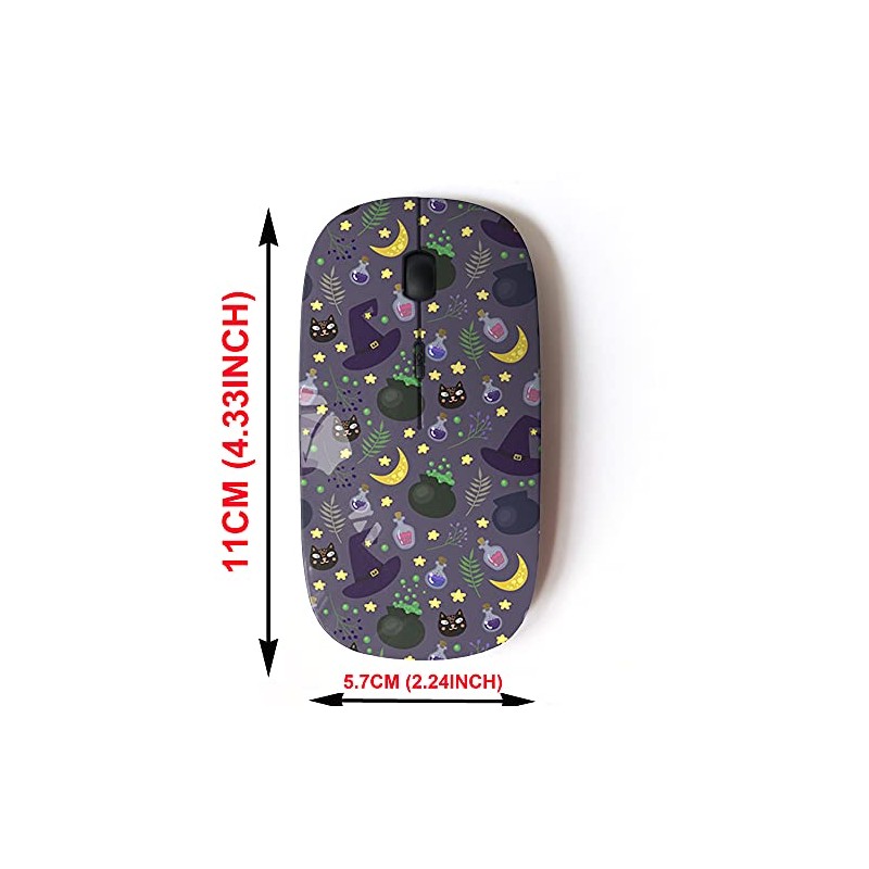 2.4G Wireless Mouse with Cute Pattern Design for All Laptops