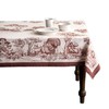 Maison d' Hermine Holy Jouy - Brown 100% Cotton Tablecloth