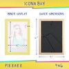 Icona Bay 4x6 (10x15 cm) Picture Frame, Pastel Yellow Colored