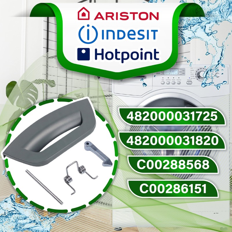 Washing Machine Door Handles Set with Original Code C00288568 C00286151