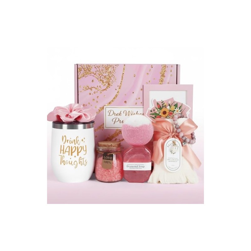 Regalos de cumpleaños y bienestar para mujeres, cesta única de