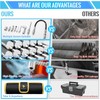PONEYA 9 PCS Grease Gun Couplers, Quick Connect Greasing Accessory