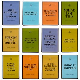 Motivate, Inspire, Empower Magnetic Bookmarks - Quote Mantra D - Set of 12 Inspirational Bookmarks for All Ages, Men, Women, Teens Girls Students. Perfect Gifts for Friends, Coworkers & Incentives!