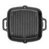 Highkind Pre-Seasoned Cast Iron Grill Pan (10.5 Inches) Square Grill