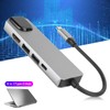 5 in 1 TypeC Hub to Hdmi Adapter 4K TypeC