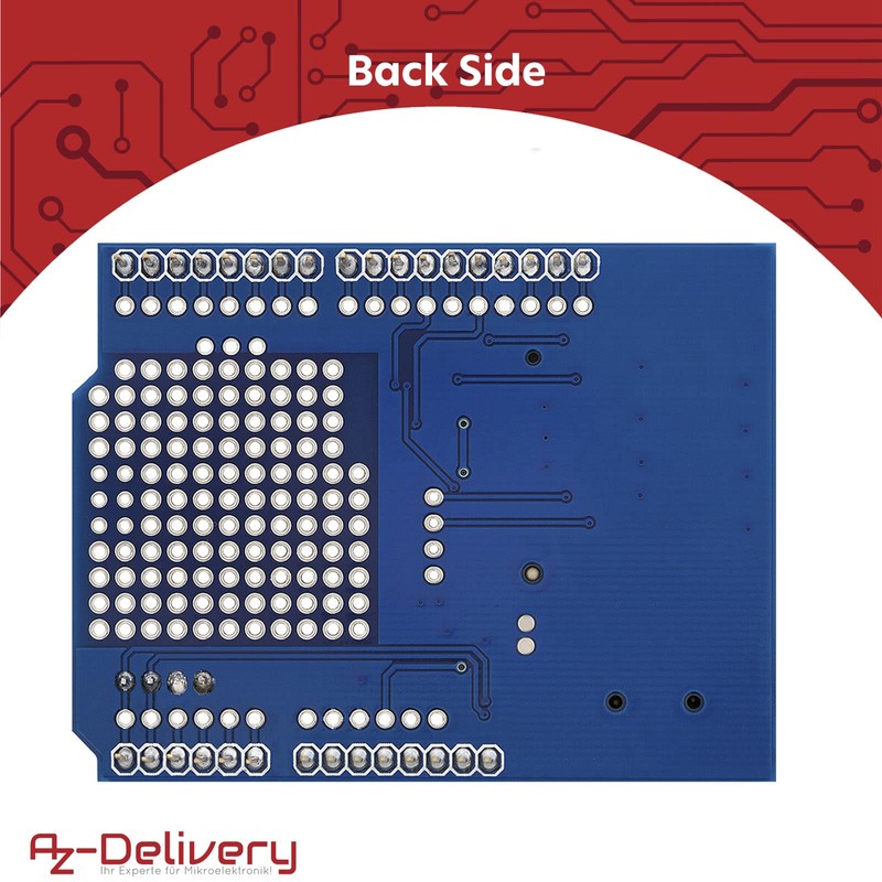 AZDelivery ⭐⭐⭐⭐⭐ Prototyping Prototype Shield with Mini Breadboard for Arduino