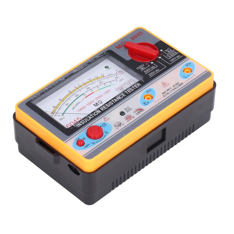 TY6045 Megohmmeter Insulation Resistor, Tester Insulation Tester Portable Megohmmeter 1000V