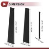 HEROFFIX 6 Pcs Door Pillar Window Trim for Nissan Sentra