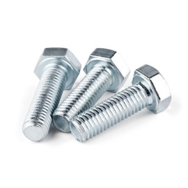 Hexagon Screws DIN 933 ISO 4017 Galvanised 8.8 Machine Screw M6 x 65 mm Pack of 25