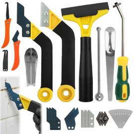 Waylenbo 37-Piece Grout Removal Tool Kit, Tungsten Carbide Blades & Ergonomic Handle, 9-in-1 Grout Saw and Caulk Remover for Bathroom, Shower, Floor Tile Cleaning and Repair