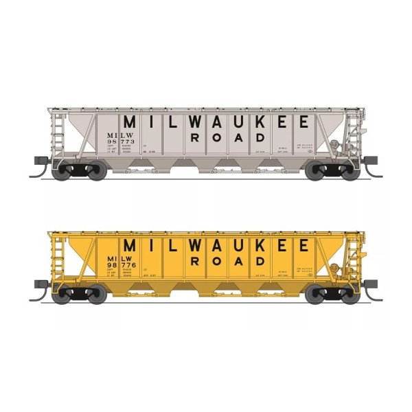 Broadway Limited N MILW H32 Covered Hopper - #7262 (Variety