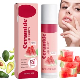 Watermelon Tinted Lip Balm,Plumping Lip Gloss,Nicotinamide Tint/ed L/ip Balm with Lsf 50 Pa+++,Hydrating Lipstick,Moisturizing Tin/ted Lip Balm,Coloured Lip Bal/m,Plumping Li/p Gloss,Mini Li/p Balm