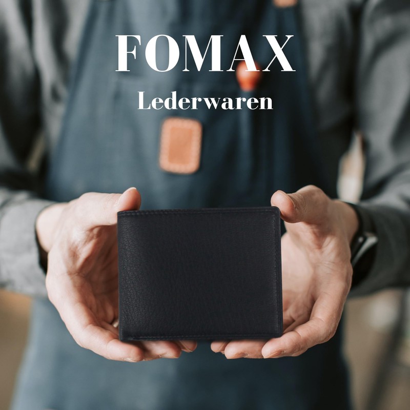 FOMAX Men's Suede Wallet with RFID Protection, Genuine Leather Wallet