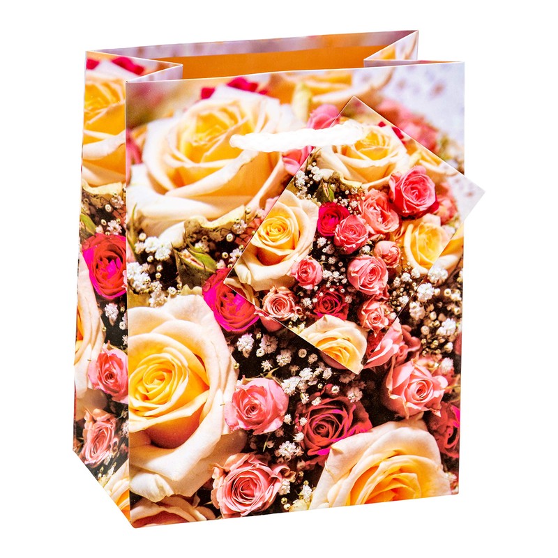 TSI 84025 gift bags Roses, Pack of 12, size: small