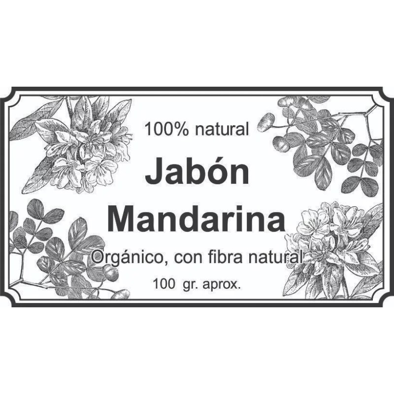 Flowers Jabón Orgánico Mandarina Con Fibra Natural