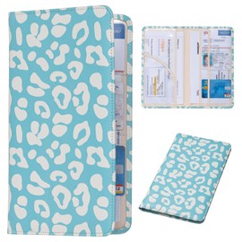 Esseroo Leopard Cover with Magnetic Shut: Car Registration & Insurance Card Holder