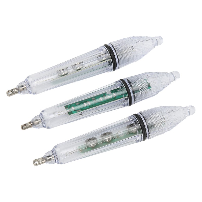 3Pcs Underwater Fishing Light LED Plastic Disposable Bait Lure Lamp