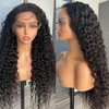 24 Inch Deep Wave Human Hair Wig For Black Women,200