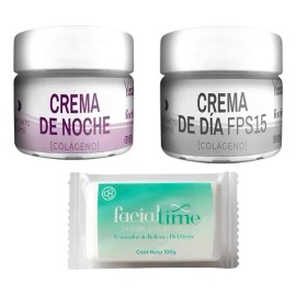 Kit Antiarrugas Crema De Día + Crema De Noche Colágeno