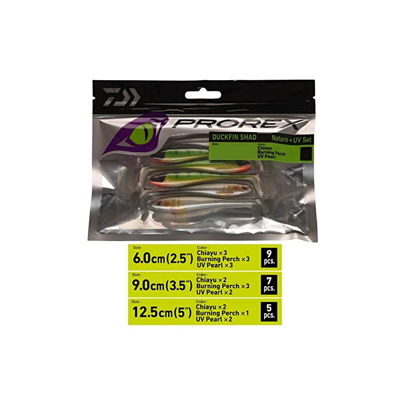 Daiwa Prorex Duckfin UV & Nature Set 6.0 cm SHAD