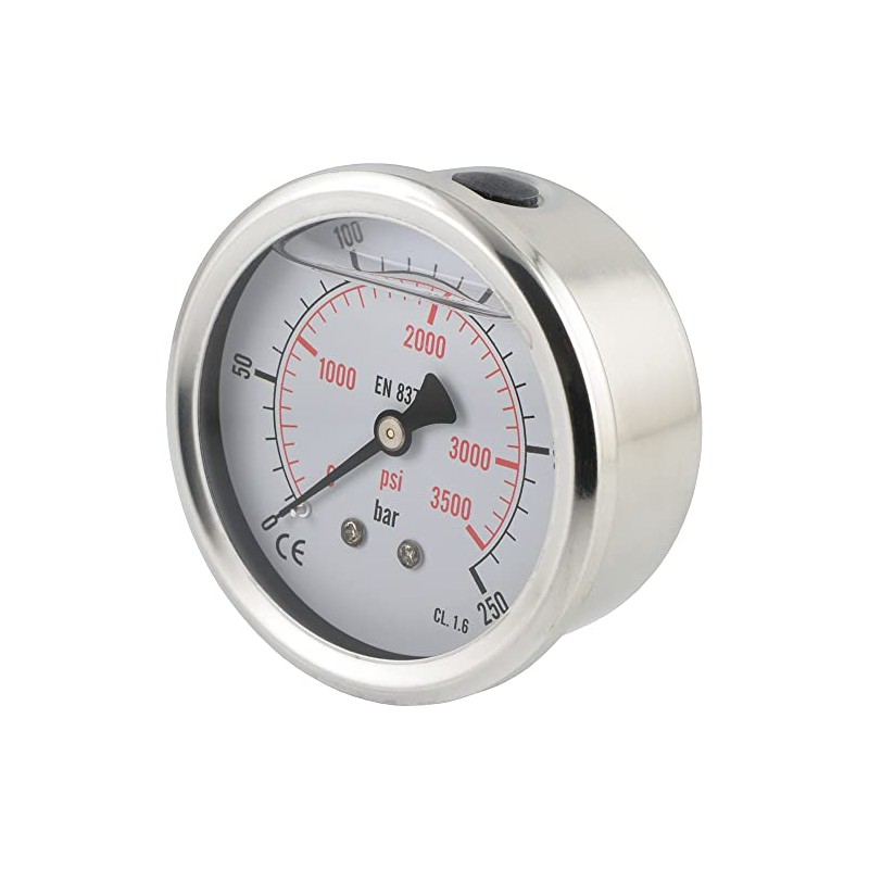 Fittingteile - Stainless Steel Glycerine Pressure Gauge Horizontal Diameter 63