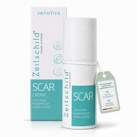 Zeitschild Scar Ointment Scar Cream I 30 ml Scar Care After Surgery without Emulsifiers, Caesarean Section, Acne Scars I OLT Barrier Technology, Hyaluron, Madecassoside