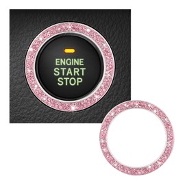 Bling Crystal Rhinestone Car Engine Start Decoration Ring