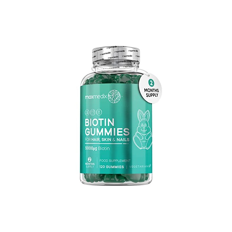 Biotin Gummies 5000mcg - with Vitamin A, B, C, D,