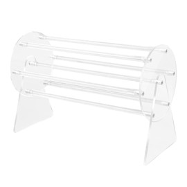 YULIAO Claw Clip Organiser, Claw Clip Holder Storage, 360 Degree Rotating Hair Clip Holder, Headband Holder, Acrylic Headband Holder, Transparent Headband Organiser, for Hair Clips, Necklaces