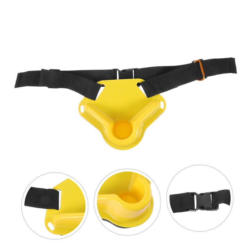 KOMBIUDA Waist Fishing Pole Holder Adjustable Support Belt Lightweight Fishing