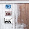 Classic Framed Diamond, Be Aware of the Dog Sign (Brushed