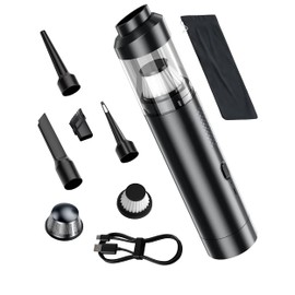 mouvu - Portable Mini Portable Cordless Vacuum with 16000pa Suction Power, Type-C Charge, 2 Suction Modes, Handheld Vacuum for Car, Office Desk, Keyboards, couchs, Hidden Areas.